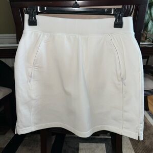 Talbots Ivory Skirt with Zipper Pockets